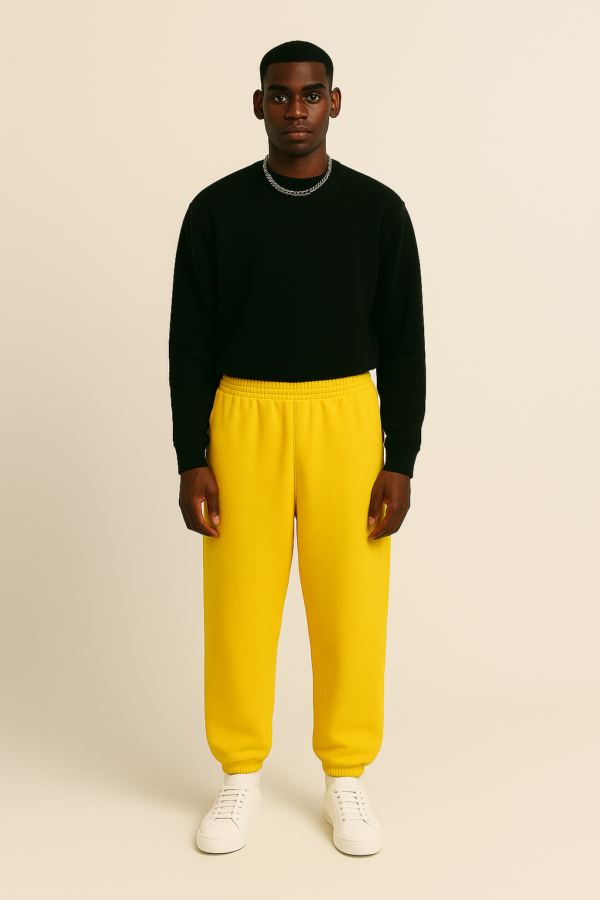 450 GSM 'Hello Yellow' Sweatpants – Image 2