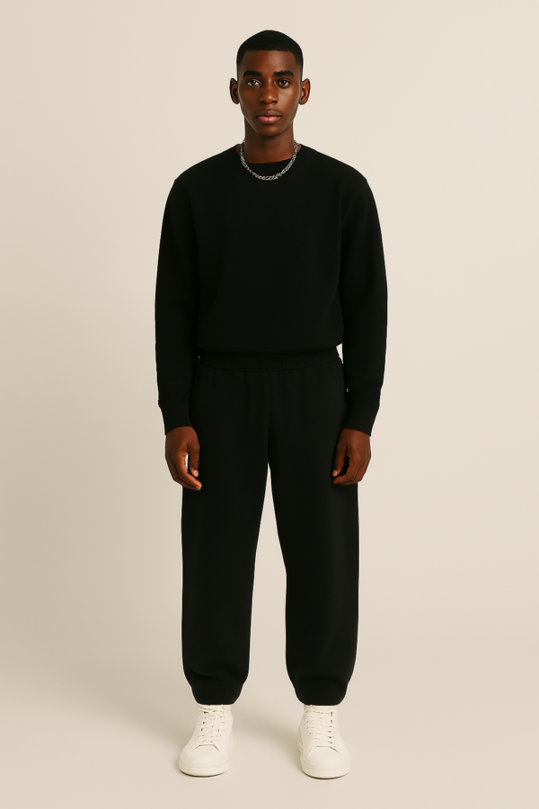 450 GSM 'Classic Black' Sweatpants – Image 2